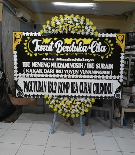 Papan Bunga Duka Karah Jambangan